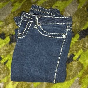 Blue asphalt jeans